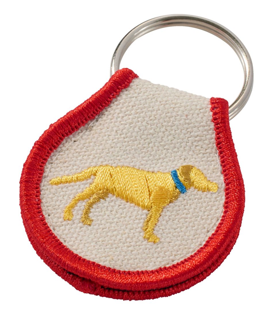Embroidered Patch Charm, Yellow Lab | L.L.Bean