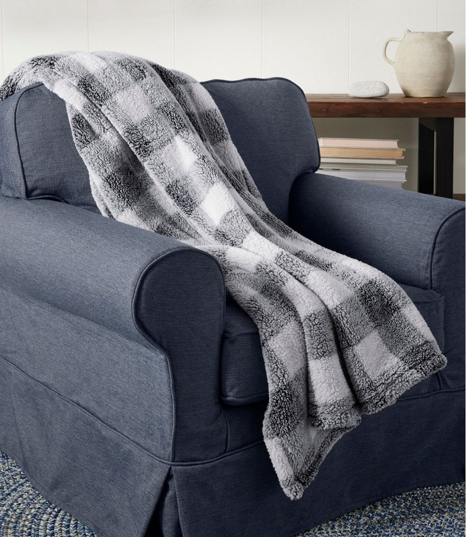 Cozy Plush Throw, Plaid | L.L.Bean