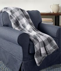 Cozy Plush Throw, Plaid | L.L.Bean