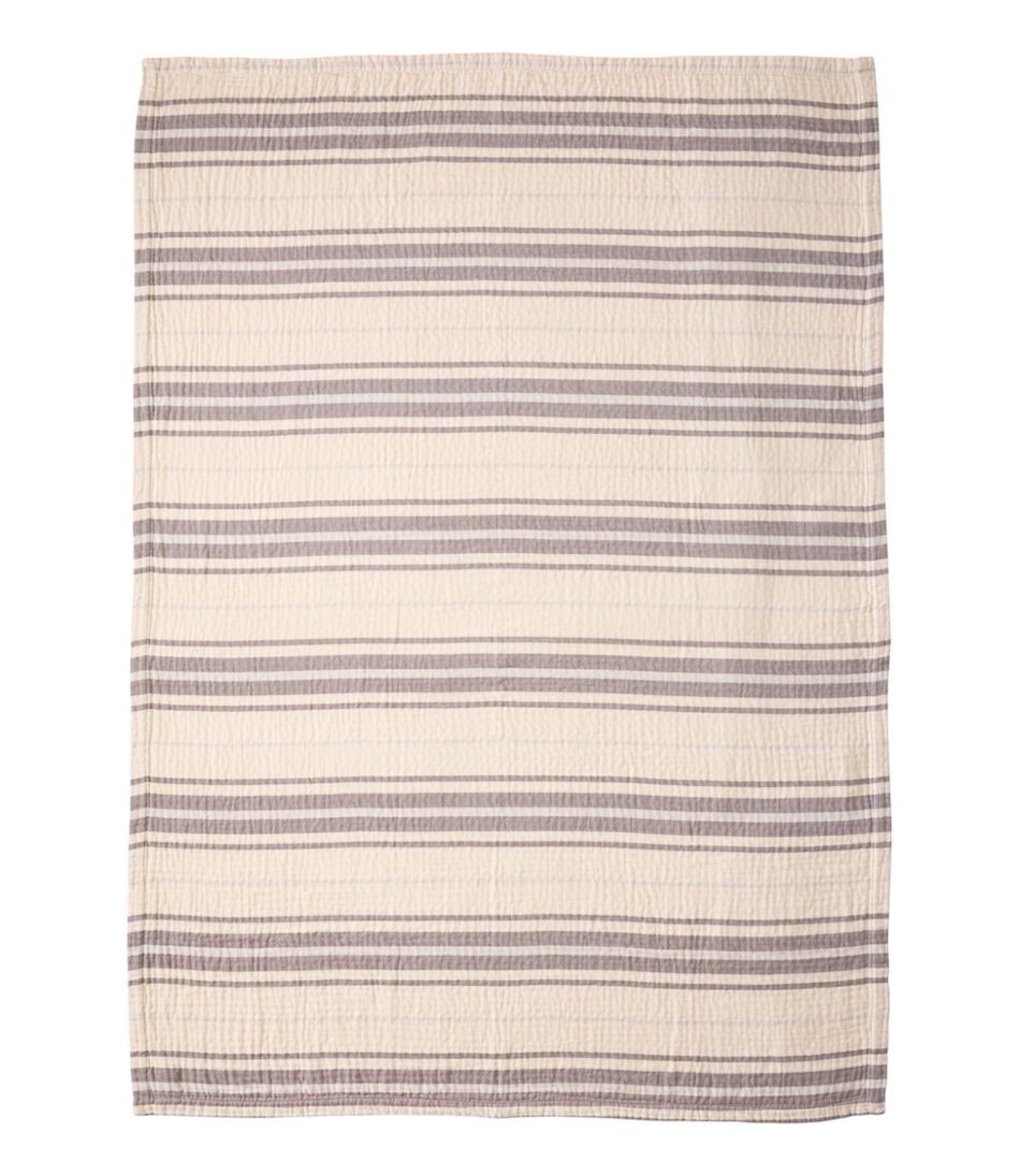 Lightweight Cotton Gauze Throw, Stripe | L.L.Bean