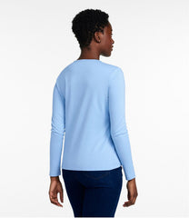Women's Pima Cotton Tee, Long-Sleeve Crewneck | L.L.Bean