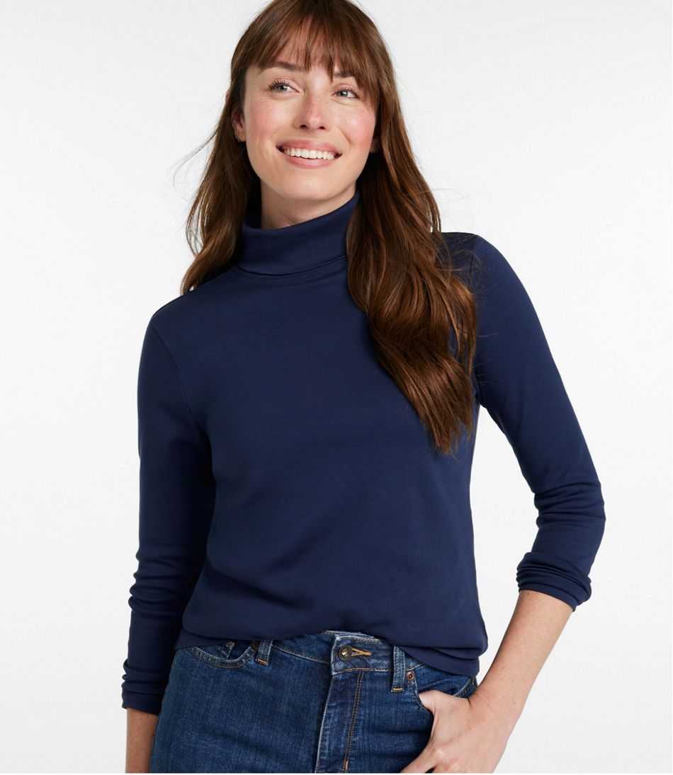 Women's Pima Cotton Turtleneck, Long-Sleeve | L.L.Bean