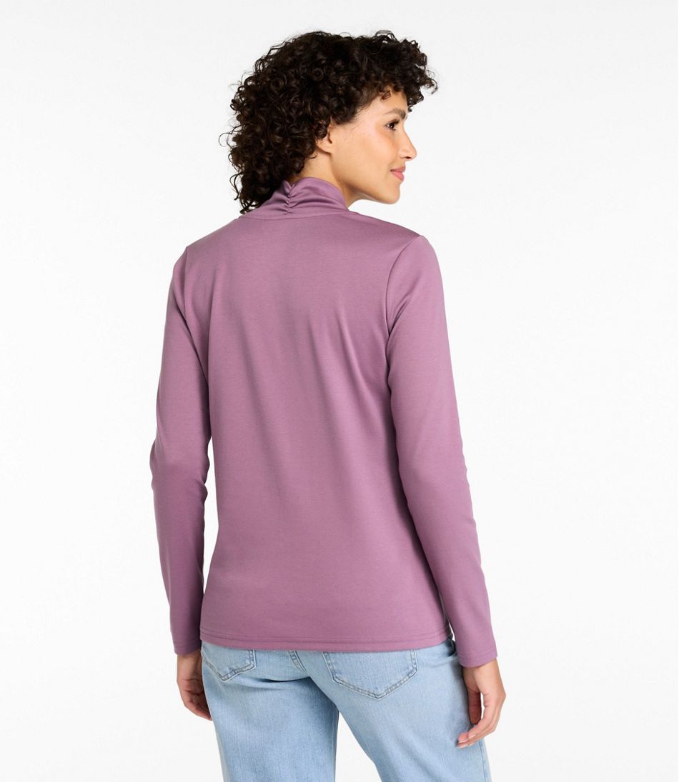 Women's Pima Cotton Tee, Shawl Long-Sleeve | L.L.Bean