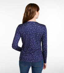 Women's Pima Cotton Tee, Long-Sleeve Crewneck Print | L.L.Bean