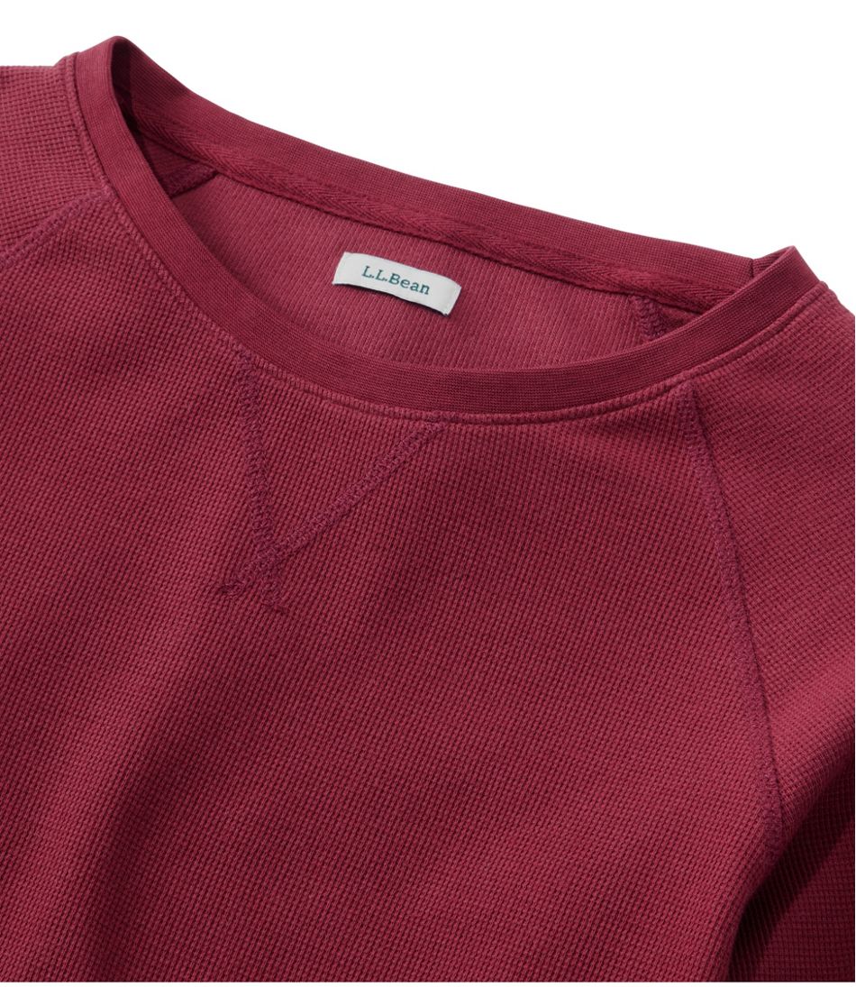 Women's Unshrinkable Mini-Waffle Tee, Long-Sleeve Crewneck | L.L.Bean