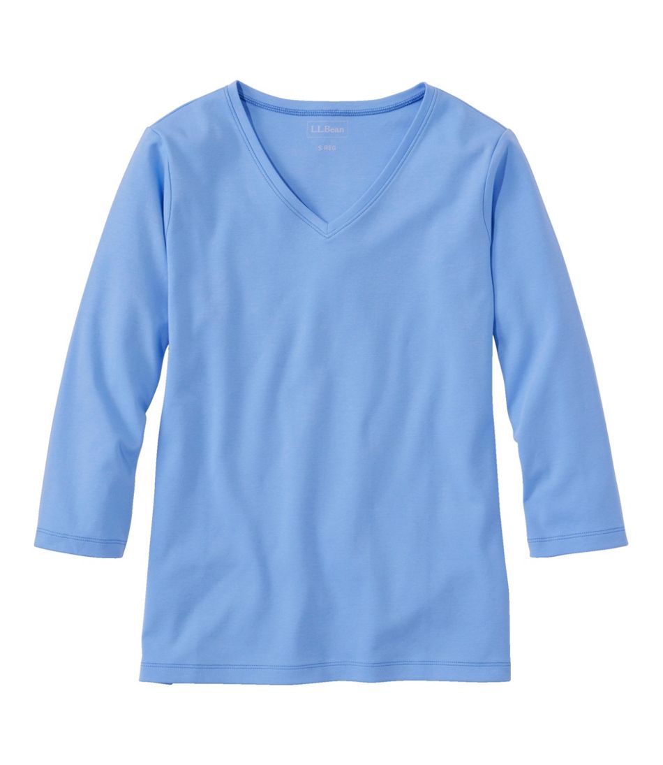 Women's V-Neck, Three-Quarter-Sleeve | L.L.Bean
