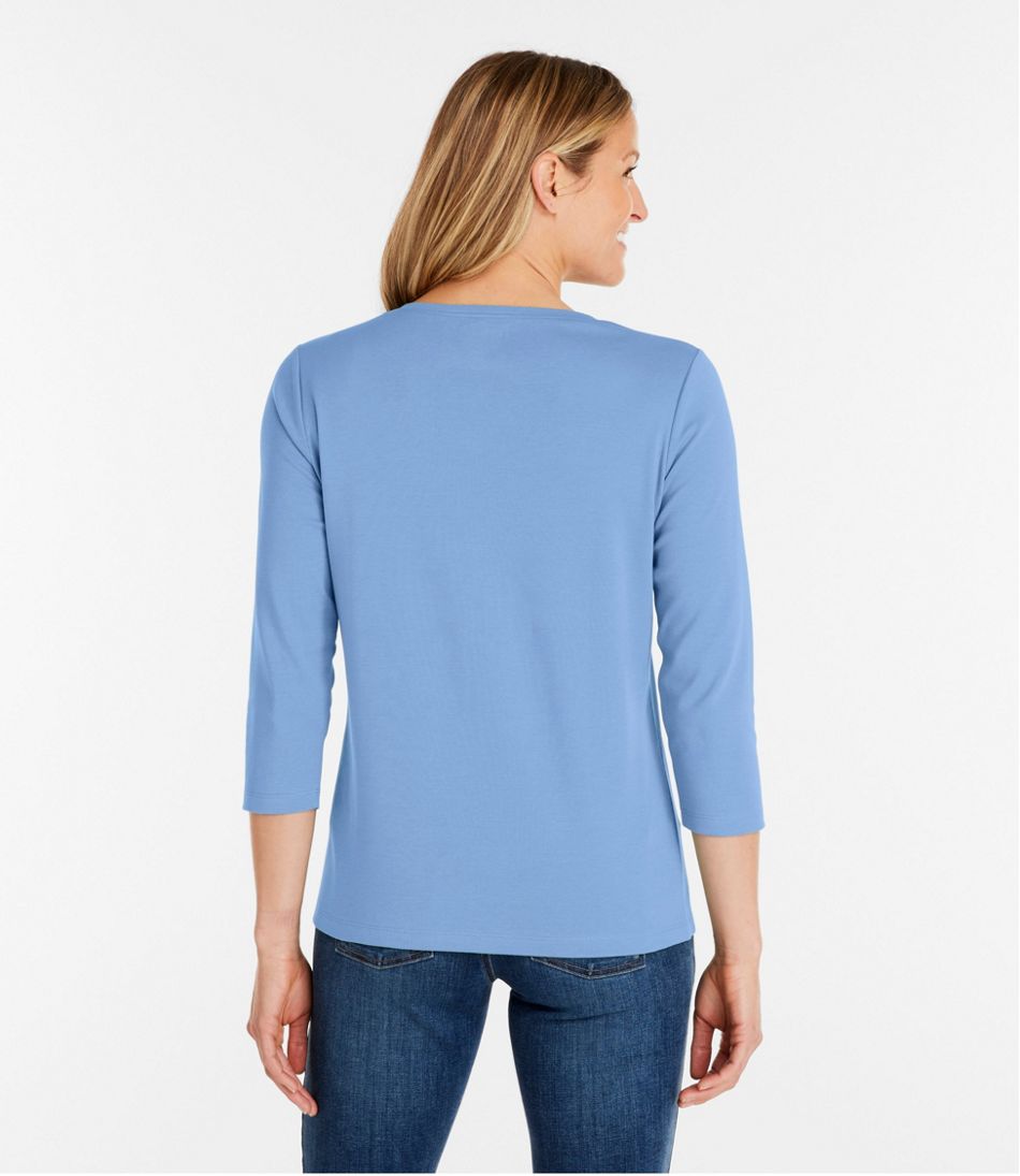 Women's V-Neck, Three-Quarter-Sleeve | L.L.Bean