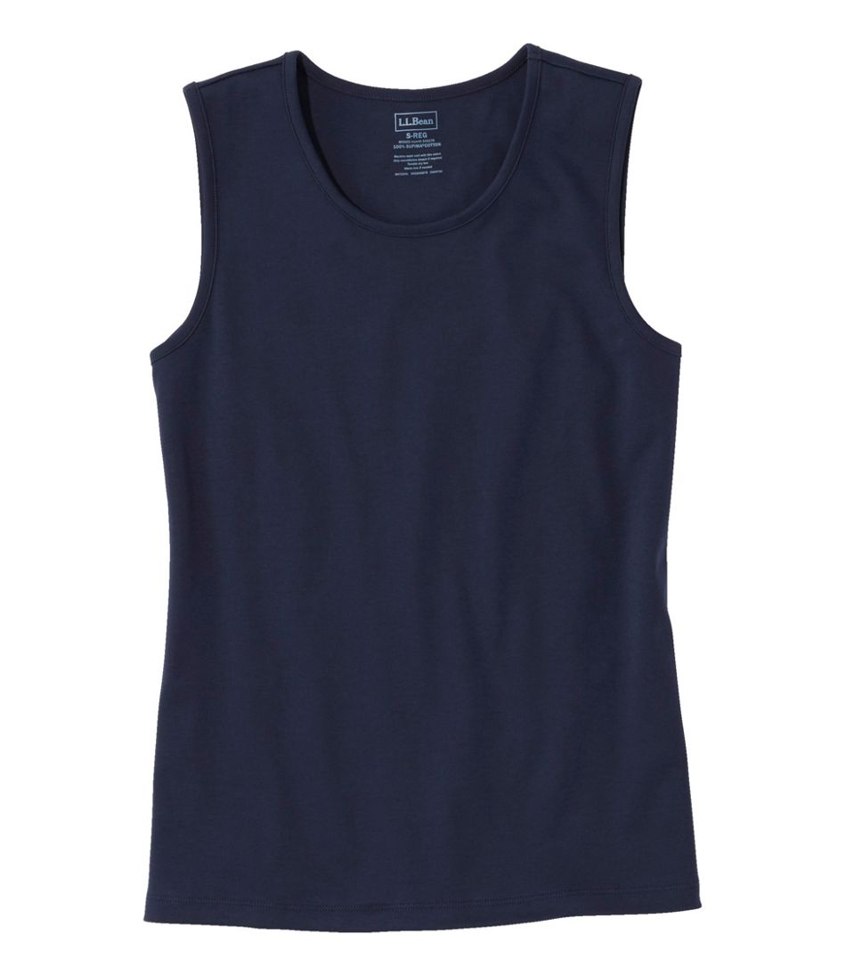 Women's Pima Cotton Tee, Shell | L.L.Bean