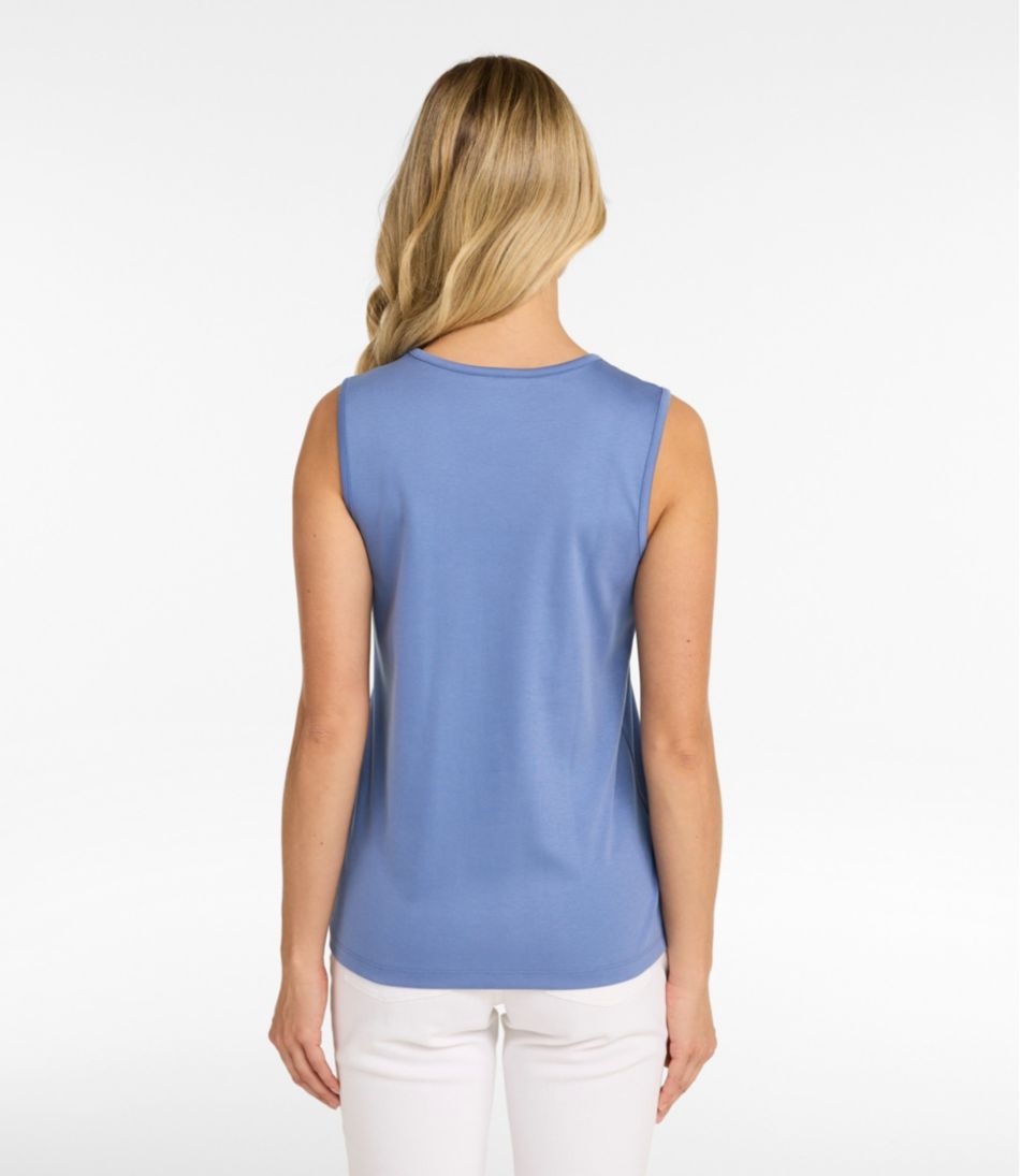 Women's Pima Cotton Tee, Shell | L.L.Bean