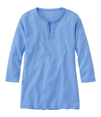 Women's Tee, Three-Quarter-Sleeve Splitneck Tunic | L.L.Bean