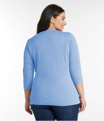 Women's Tee, Three-Quarter-Sleeve Splitneck Tunic | L.L.Bean