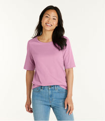 Women's Jewelneck Tee, Elbow-Sleeve | L.L.Bean