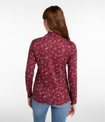 Women's Pima Cotton Tee, Shawl Long-Sleeve Print | L.L.Bean