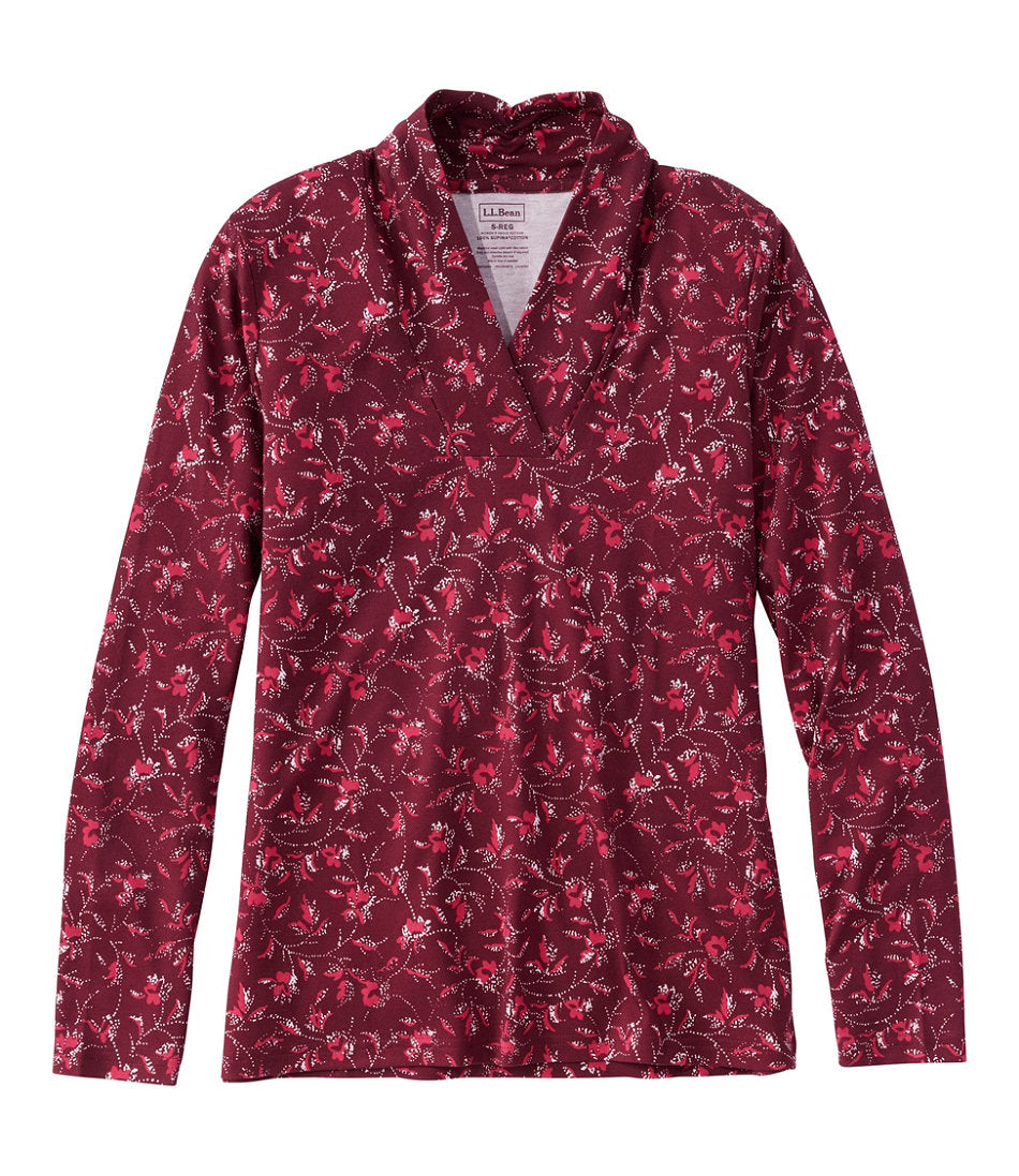 Deep Rosewood Dot Floral,X-Small