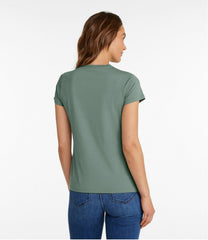Women's Soft Stretch Supima-Blend Tee, Crewneck Short-Sleeve | L.L.Bean