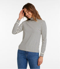 Women's Interlock Turtleneck, Long-Sleeve Stripe | L.L.Bean