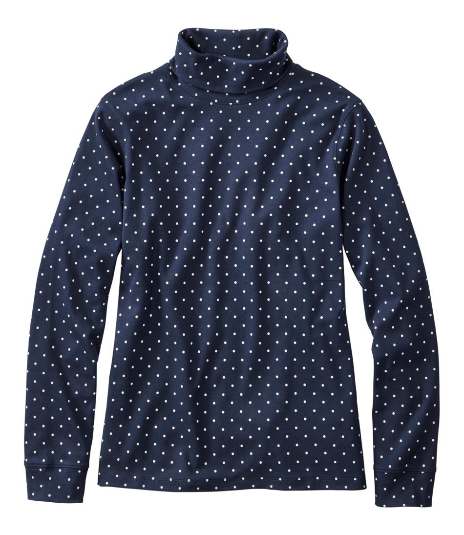 Women's Interlock Turtleneck, Long-Sleeve Allover Print | L.L.Bean