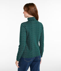 Women's Interlock Turtleneck, Long-Sleeve Allover Print | L.L.Bean