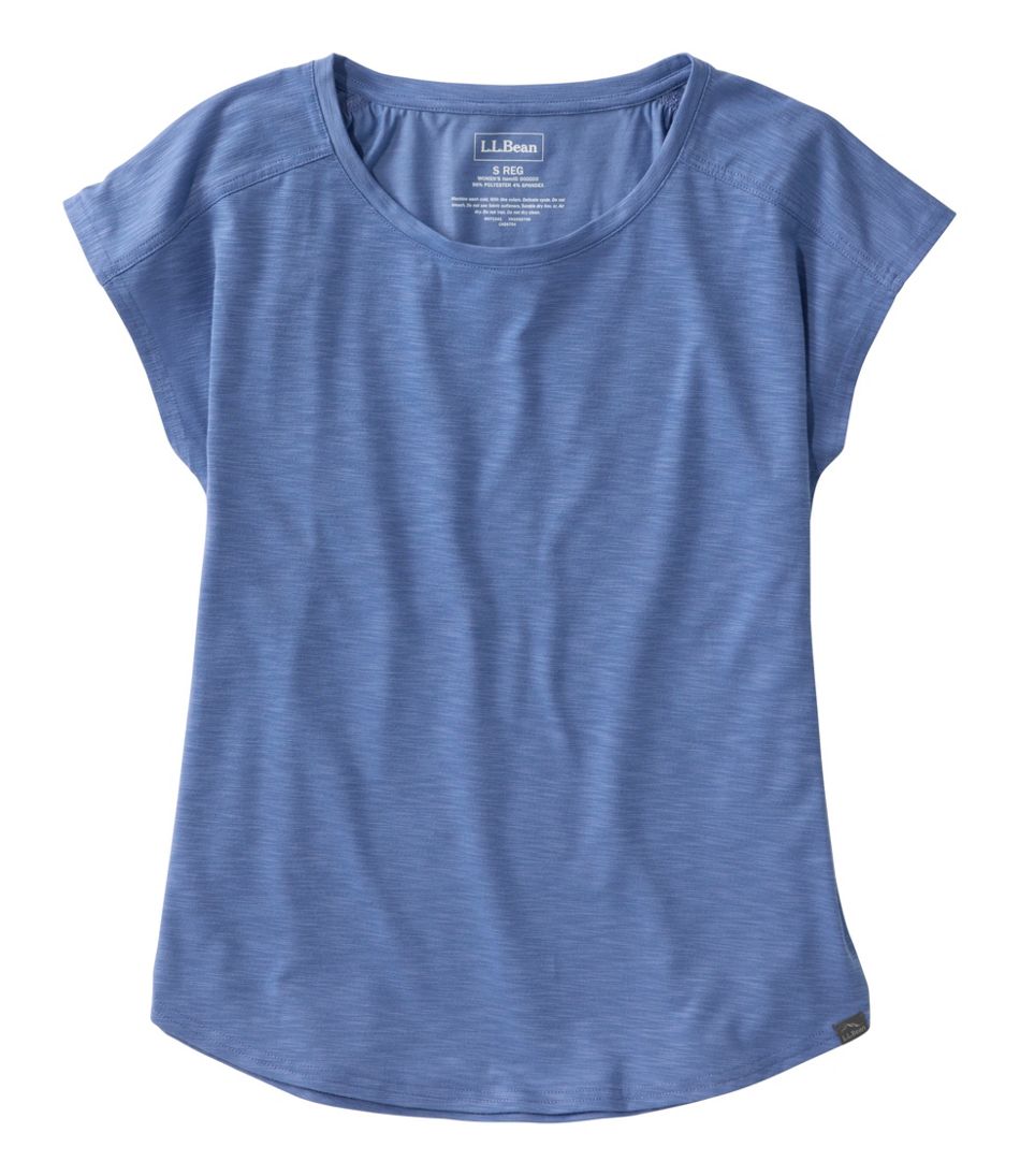 Women's Streamside Tee, Short-Sleeve Ruched Crew | L.L.Bean