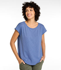 Women's Streamside Tee, Short-Sleeve Ruched Crew | L.L.Bean