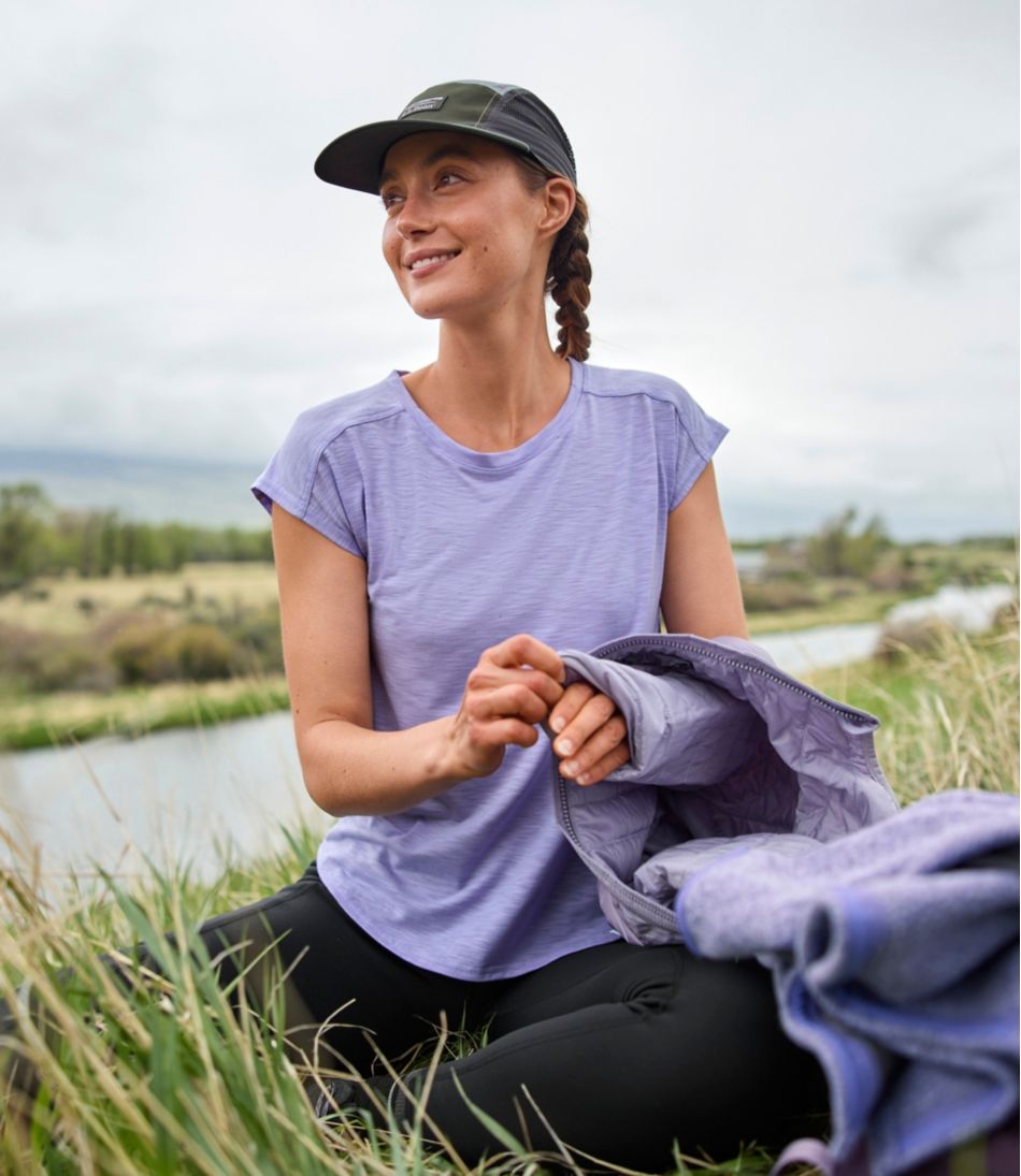 Women's Streamside Tee, Short-Sleeve Ruched Crew | L.L.Bean