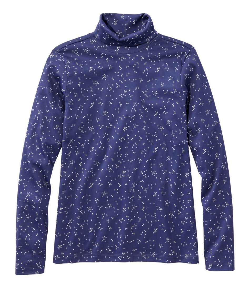Women's Pima Cotton Turtleneck, Long-Sleeve Print | L.L.Bean