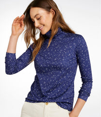 Women's Pima Cotton Turtleneck, Long-Sleeve Print | L.L.Bean