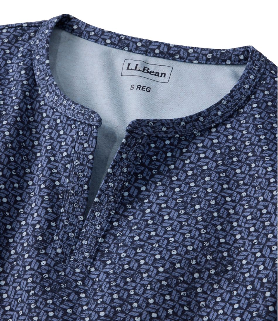 Women's Tee, Three-Quarter-Sleeve Splitneck Tunic Print | L.L.Bean