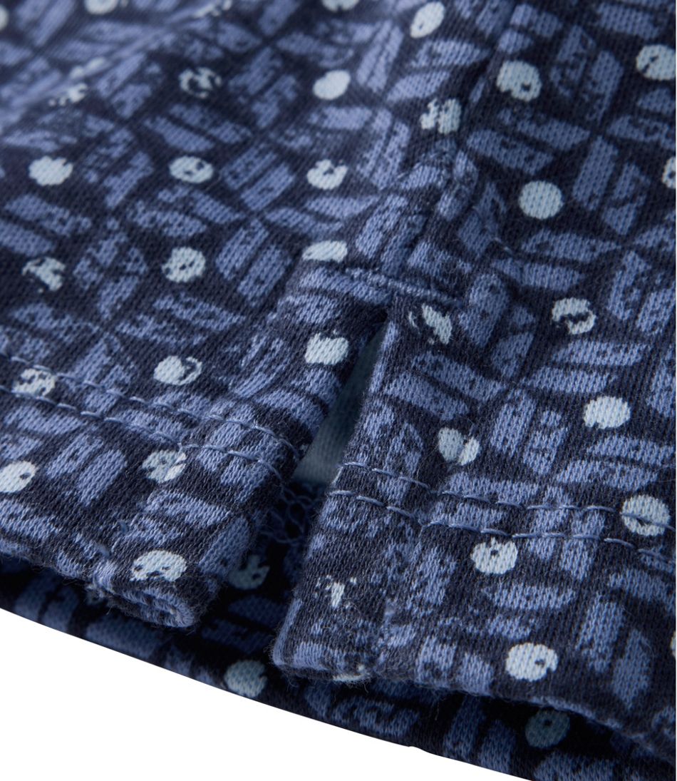 Women's Tee, Three-Quarter-Sleeve Splitneck Tunic Print | L.L.Bean