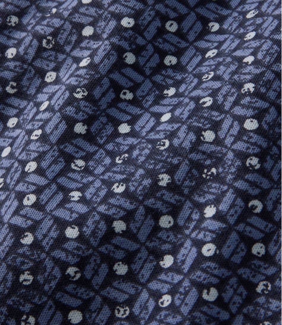 Women's Tee, Three-Quarter-Sleeve Splitneck Tunic Print | L.L.Bean
