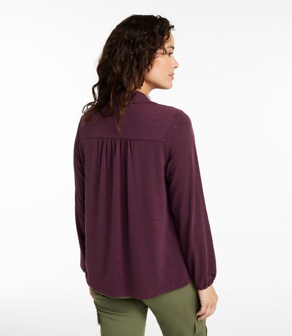 Camden Hills Tee, Button-Front Shirt | L.L.Bean