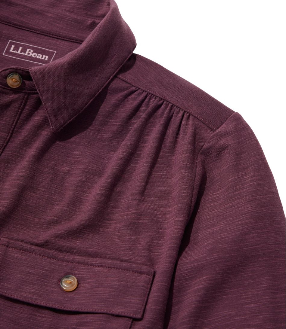 Camden Hills Tee, Button-Front Shirt | L.L.Bean