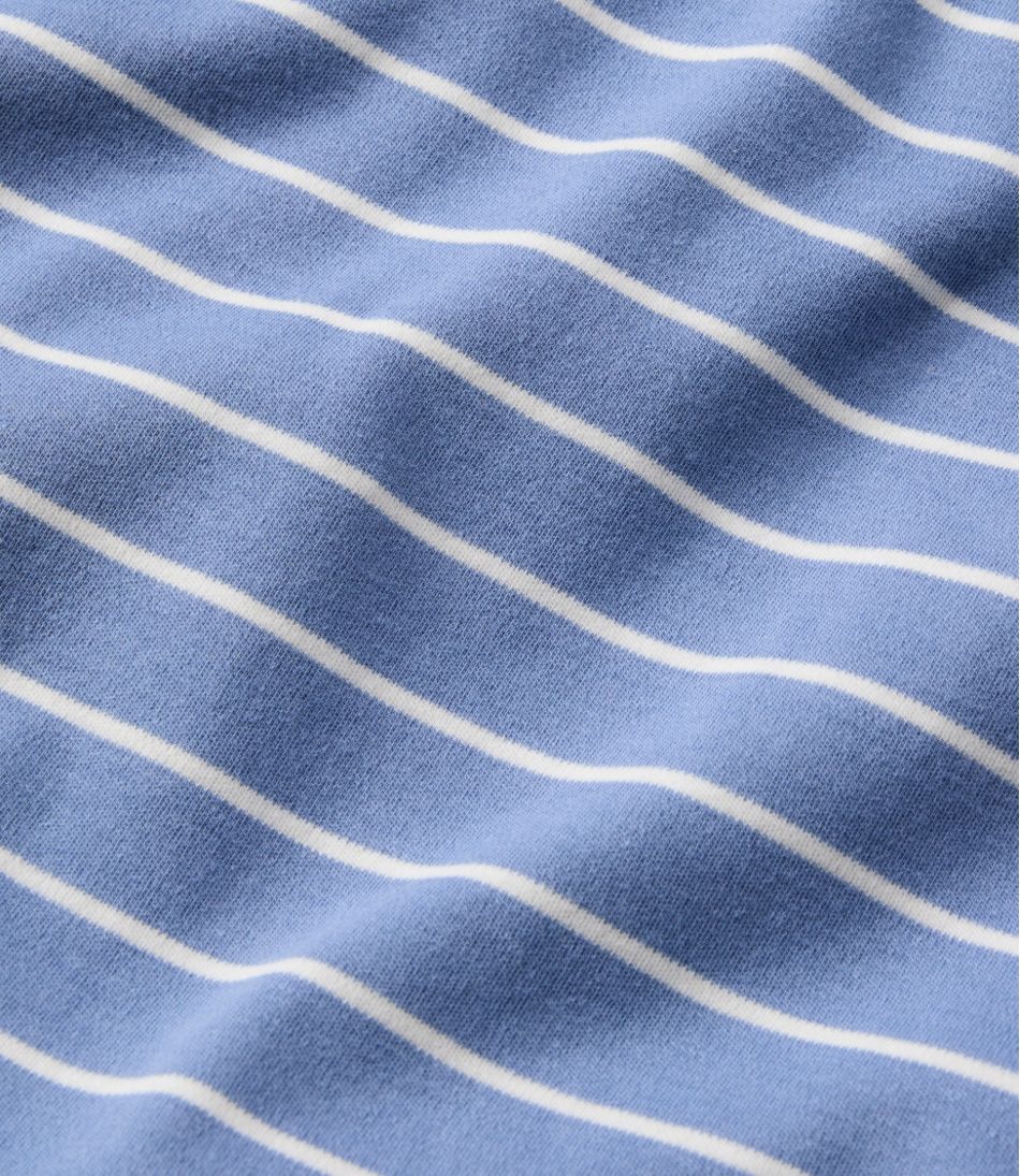 Women's V-Neck Henley, Long-Sleeve Stripe | L.L.Bean