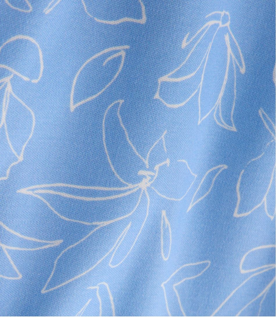 Women's Pima Cotton Tunic, Three-Quarter-Sleeve Splitneck Print | L.L.Bean