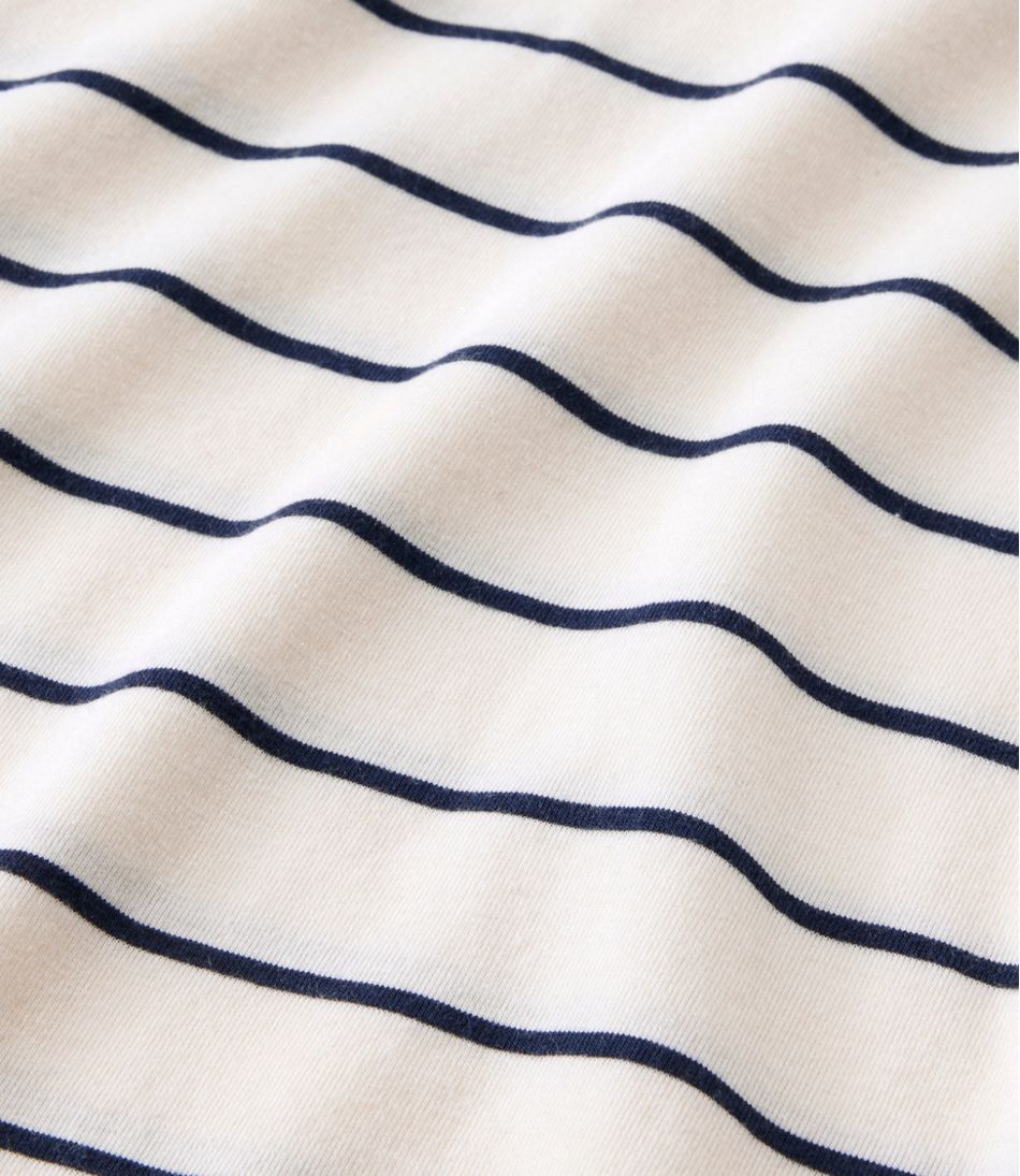 Women's Soft Stretch Supima-Blend Tee, Turtleneck Stripe | L.L.Bean