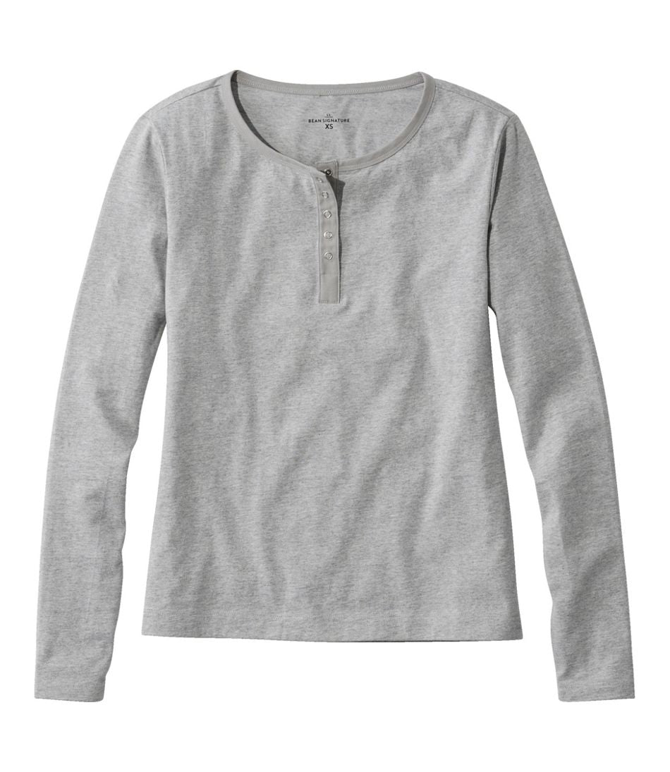 Women's Signature Rangeley Cotton Tee, Henley | L.L.Bean