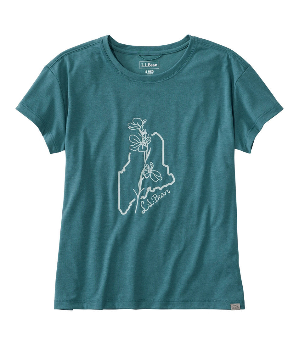 Storm Teal Maine Floral,X-Small