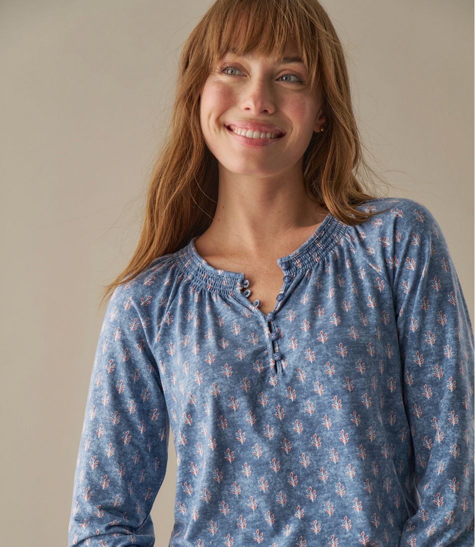 Women's Camden Hills Tee, Three-Quarter-Sleeve Print | L.L.Bean