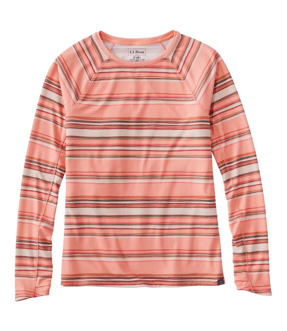 Women's Everyday SunSmart® Tee, Crewneck Long-Sleeve Stripe | L.L.Bean