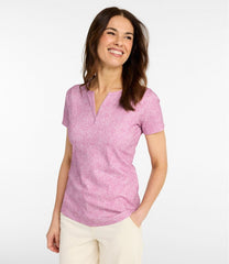 Women's Tee, Short-Sleeve Notch-Neck Print | L.L.Bean