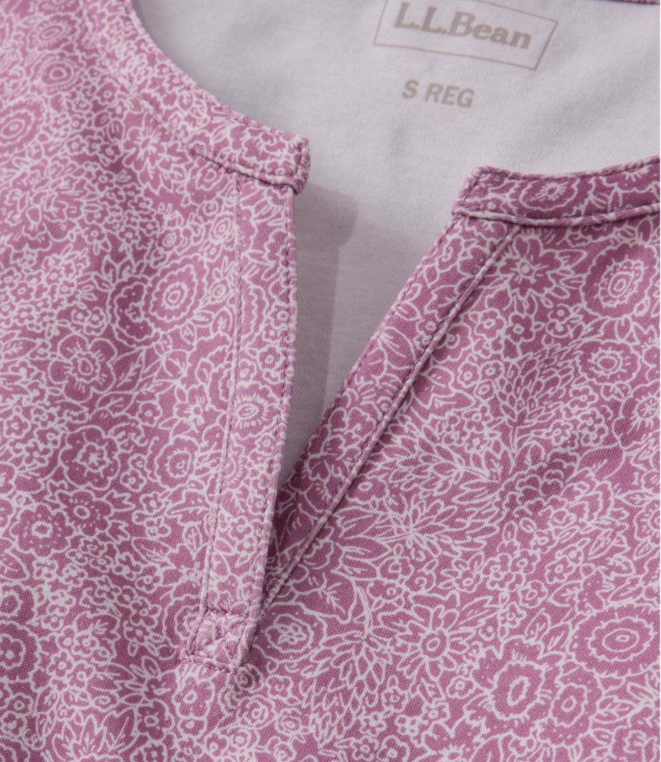 Women's Tee, Short-Sleeve Notch-Neck Print | L.L.Bean
