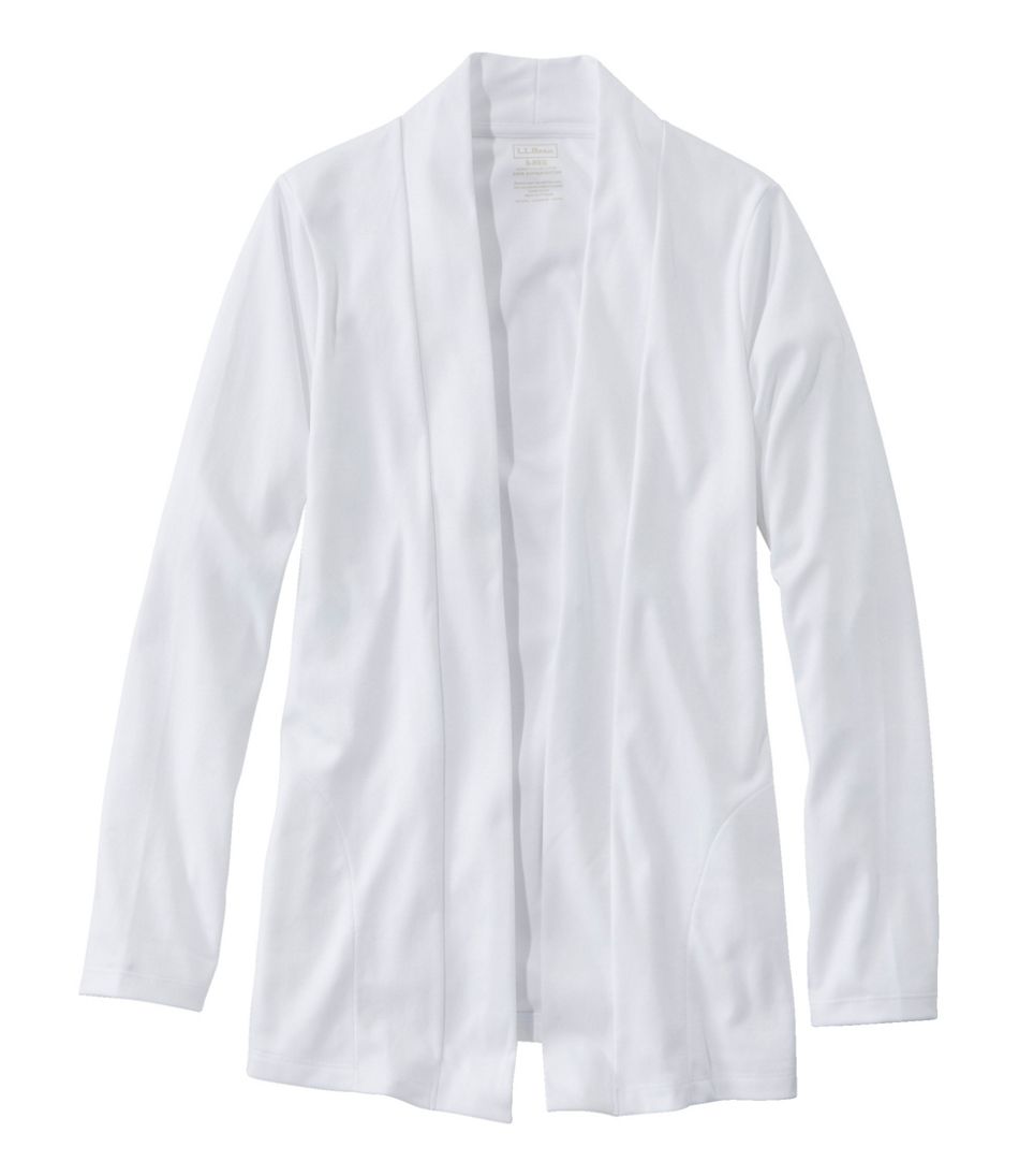 Women's Pima Cotton Open Cardigan, With Pockets | L.L.Bean