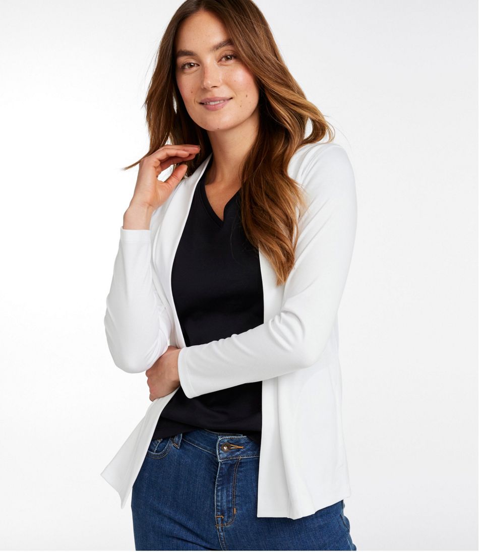 Women's Pima Cotton Open Cardigan, With Pockets | L.L.Bean