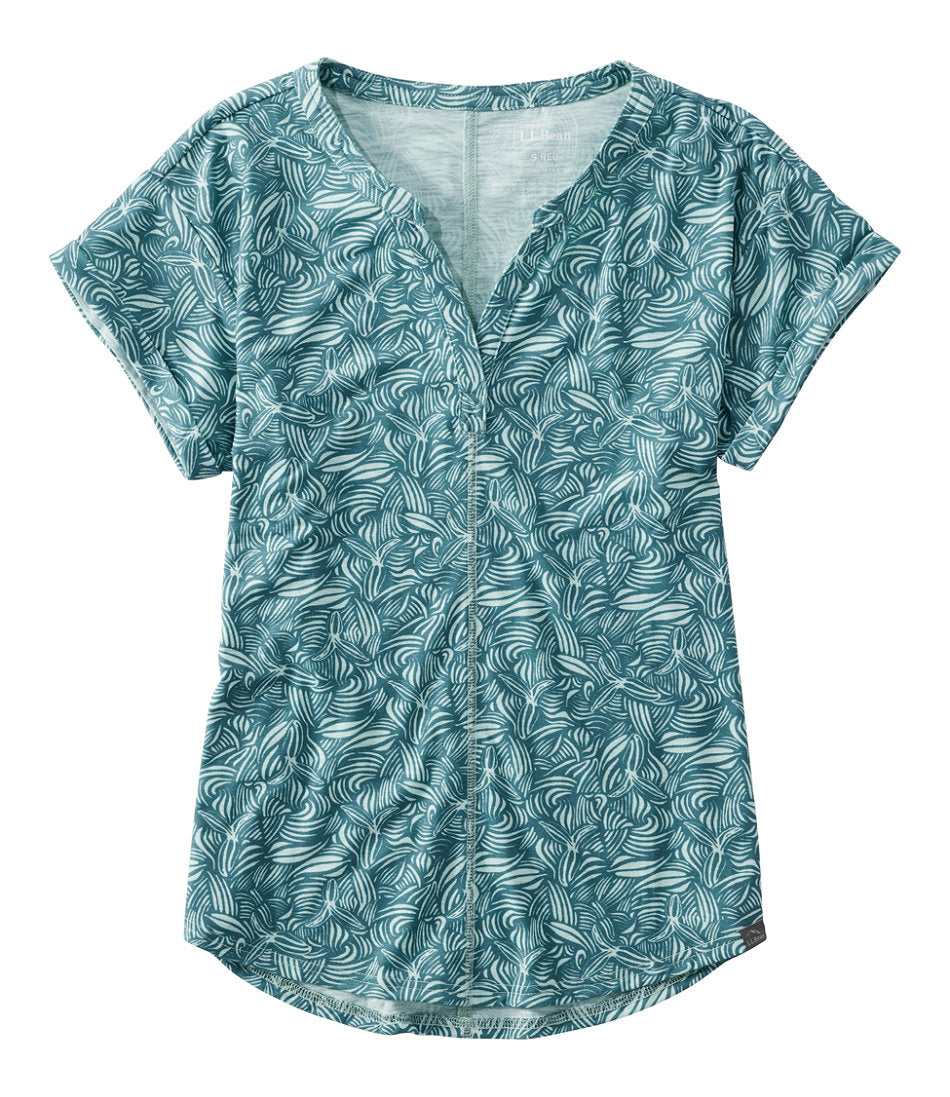 Storm Teal Botanical,X-Small