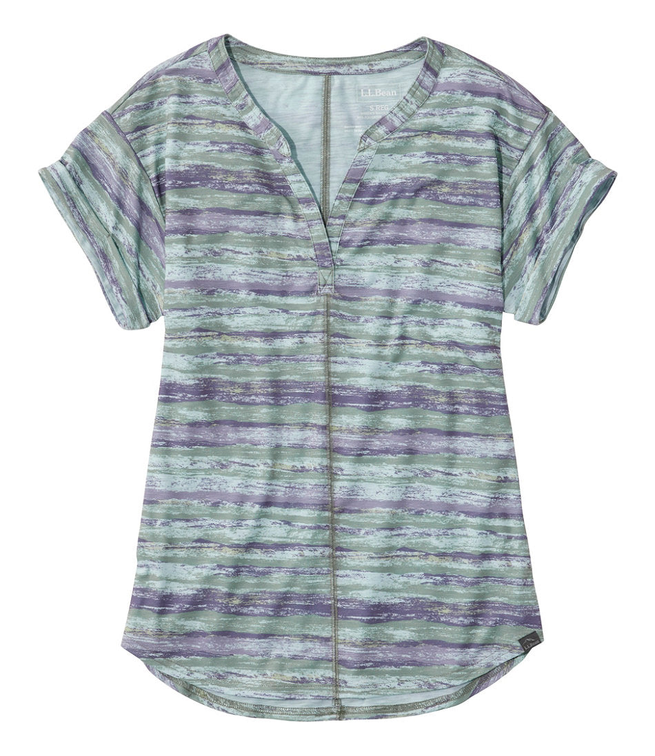 Faded Sage Painterly Stripe,X-Small