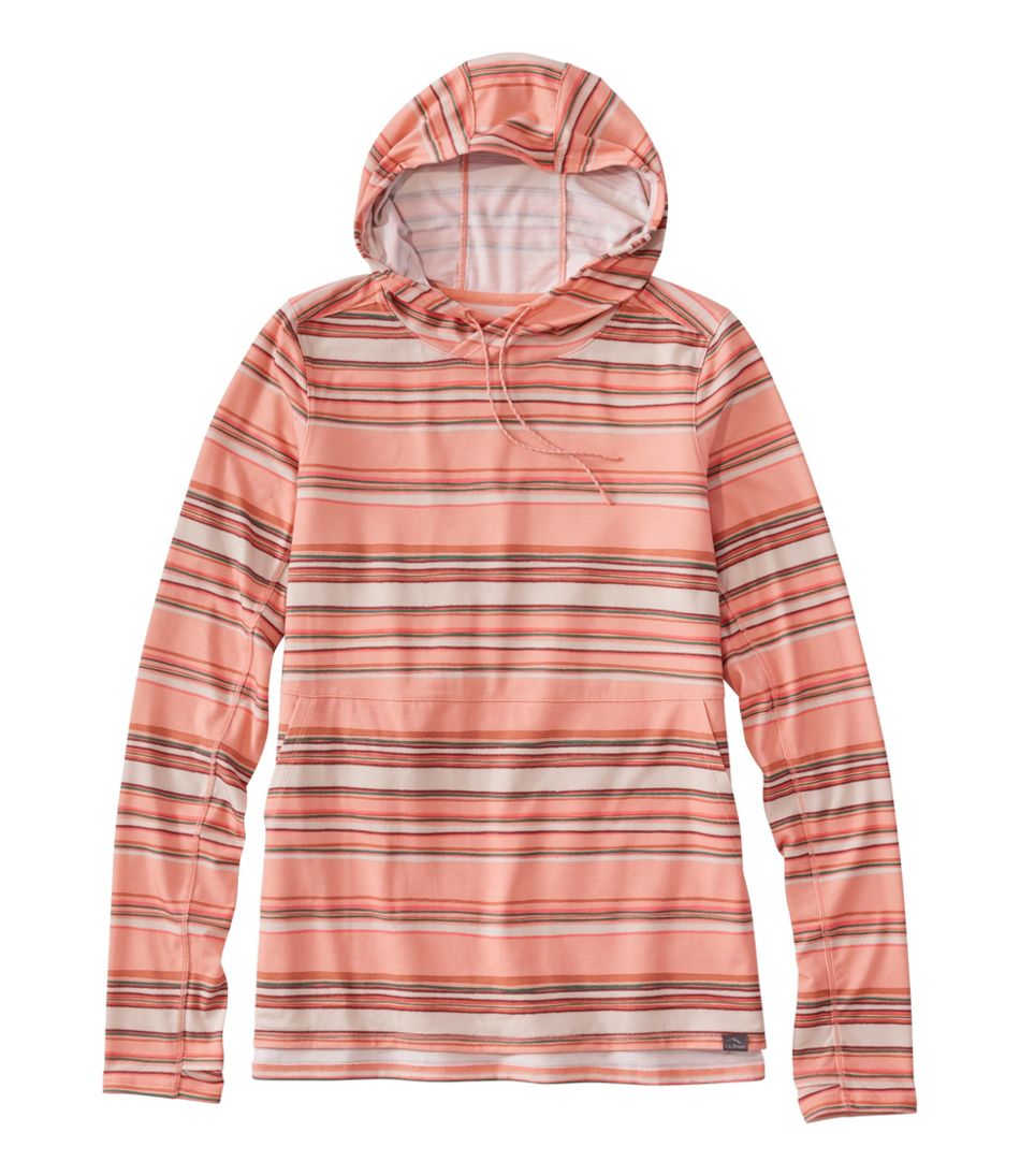 Women's Everyday SunSmart® Hooded Pullover, Long-Sleeve Stripe | L.L.Bean