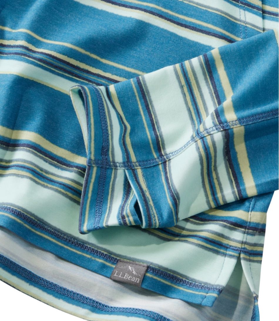 Women's Everyday SunSmart® Hooded Pullover, Long-Sleeve Stripe | L.L.Bean