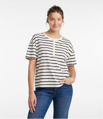 Women's Signature Slub Tee, Short-Sleeve Henley Novelty | L.L.Bean