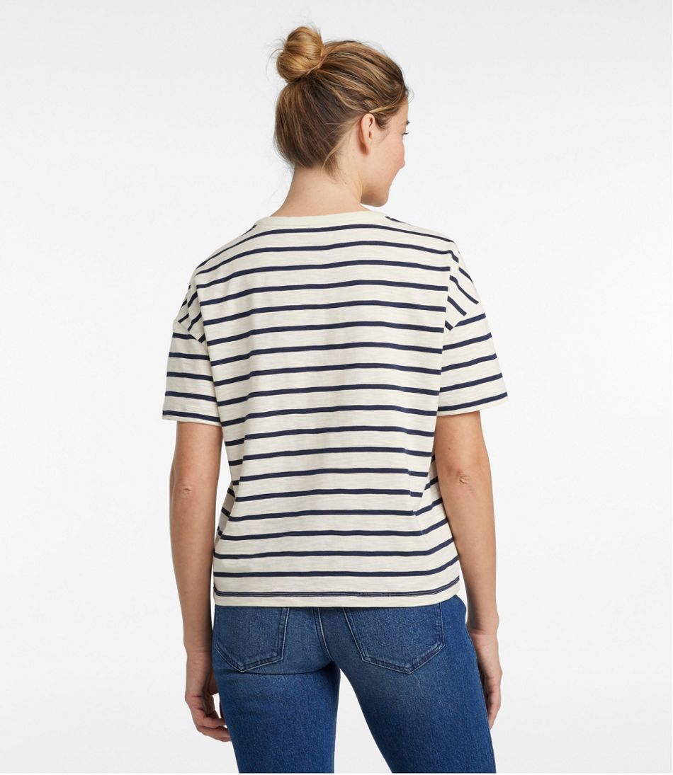 Women's Signature Slub Tee, Short-Sleeve Henley Novelty | L.L.Bean