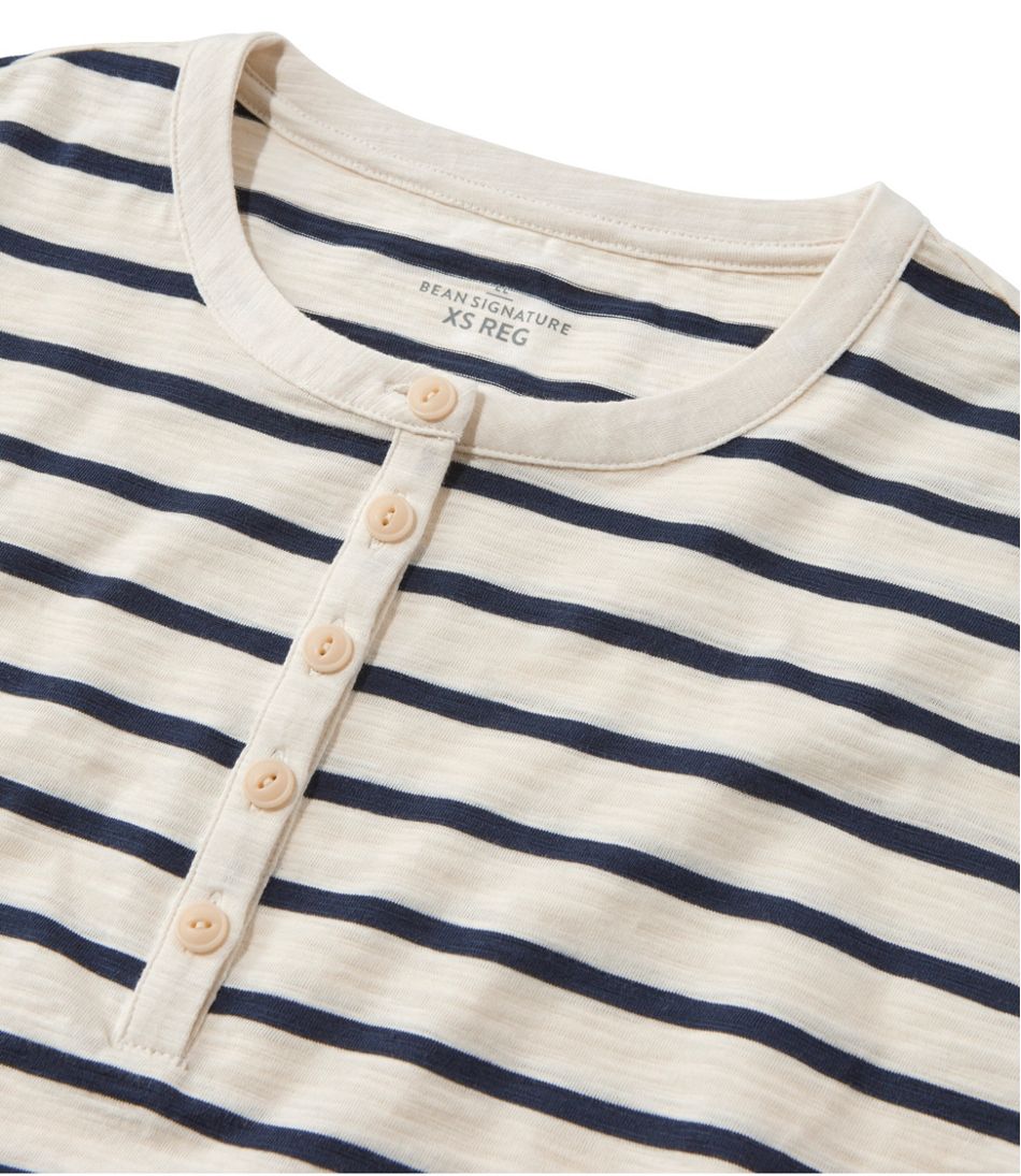 Women's Signature Slub Tee, Short-Sleeve Henley Novelty | L.L.Bean